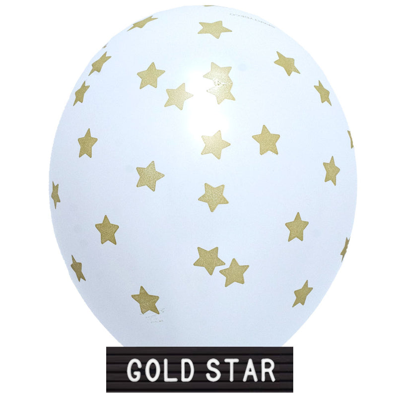 Helium-filled 11" - Gold Star