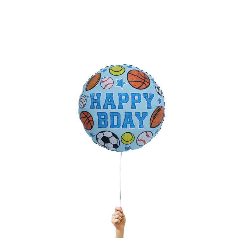 18" Birthday Blue Sports