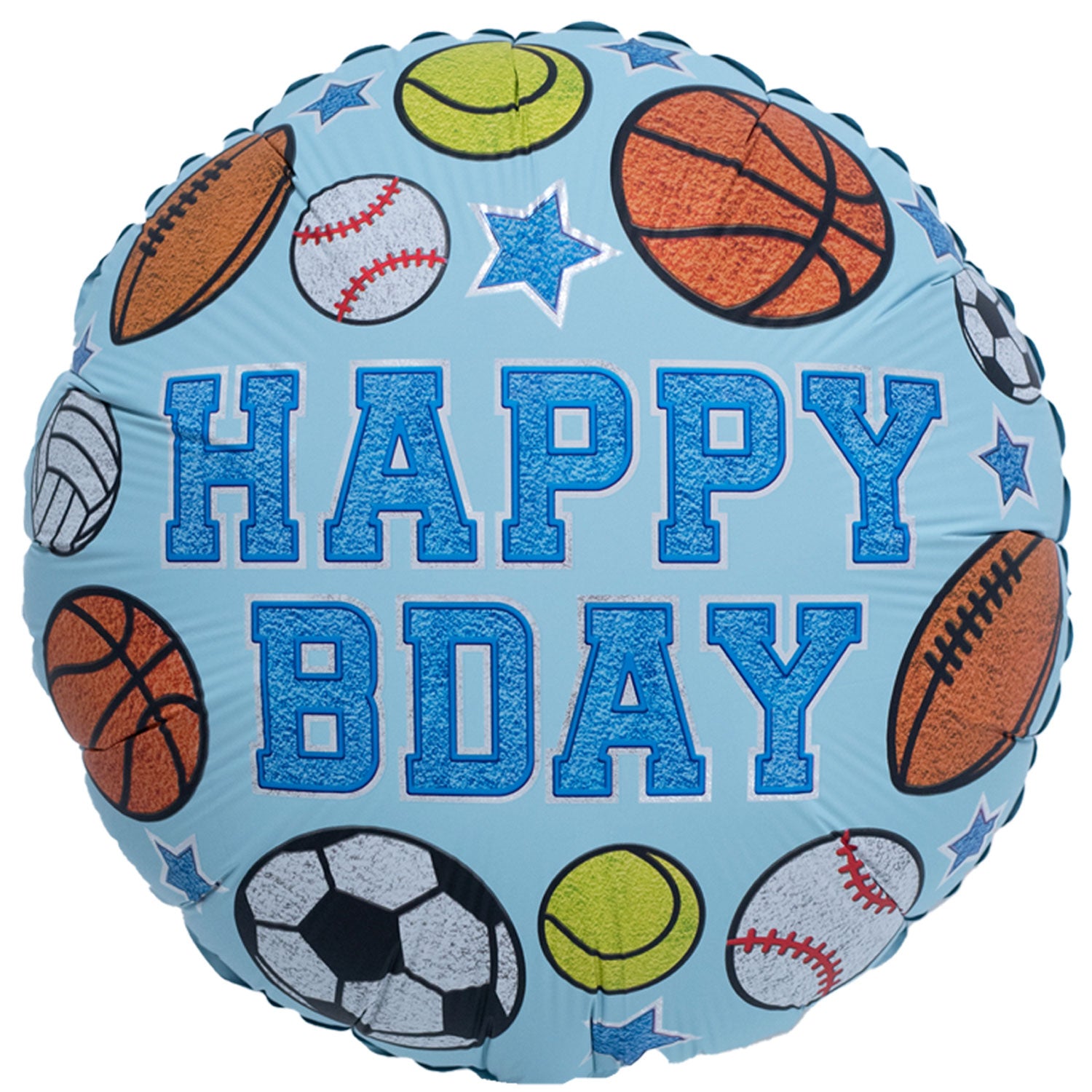 18" Birthday - Blue Sports