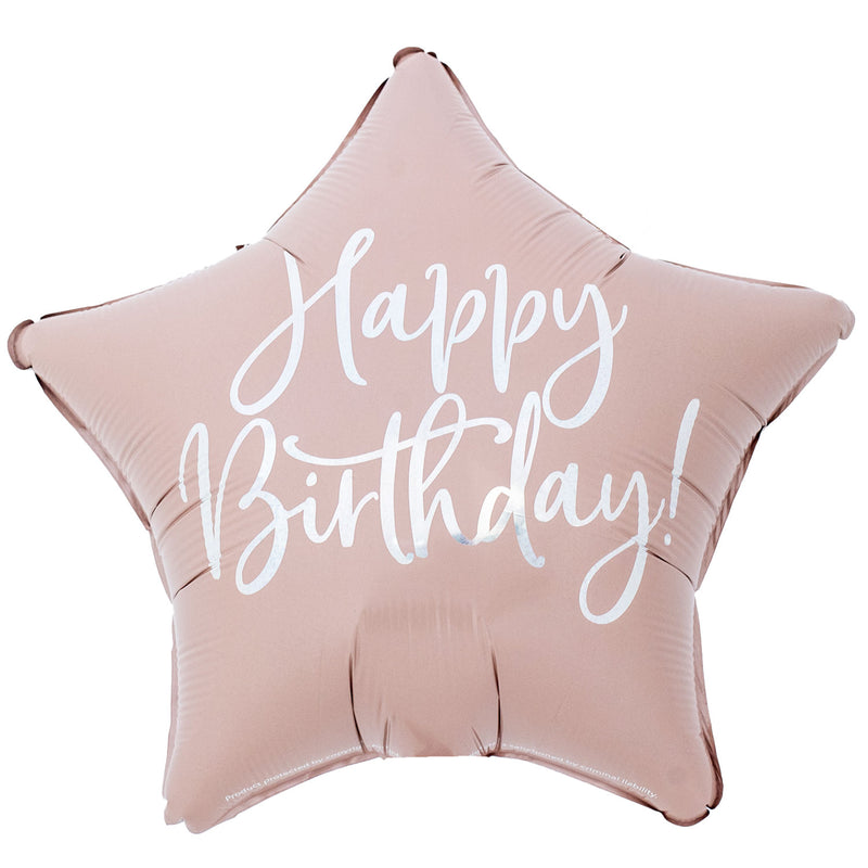 18" Birthday Pink Star