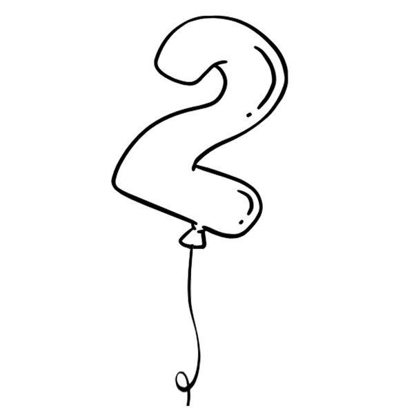 Customer Helium Fill - Number Foil