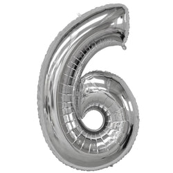 AIR-FILLED 14" Number SIX - Silver