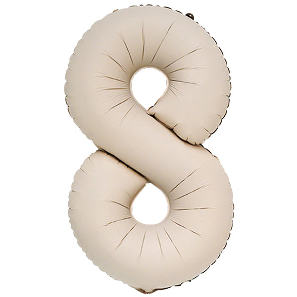 HELIUM-FILLED 40" # EIGHT - Taupe