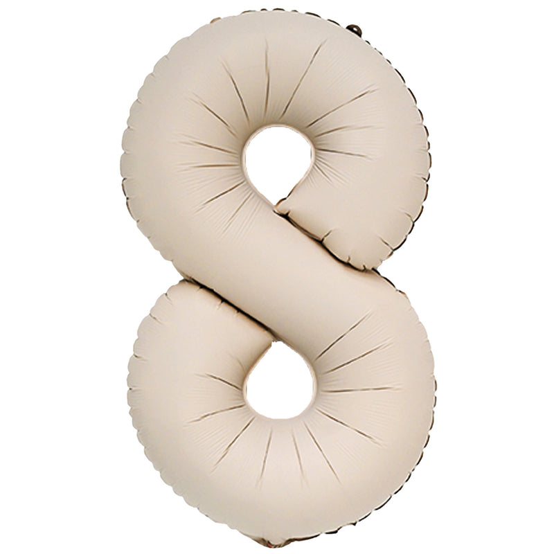 HELIUM-FILLED 40" # EIGHT - Taupe