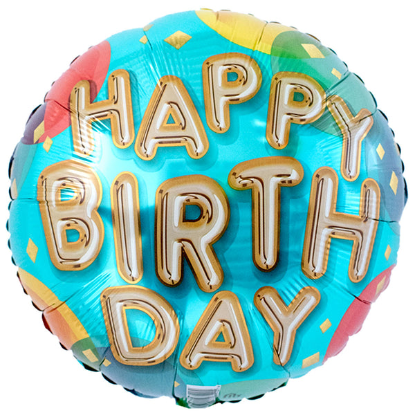 18" Happy Birthday Balloons
