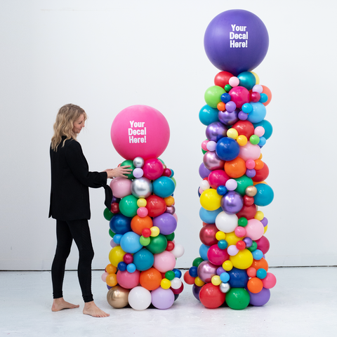 Balloon Columns | Luft Balloon | Solid Color Balloons Chicago