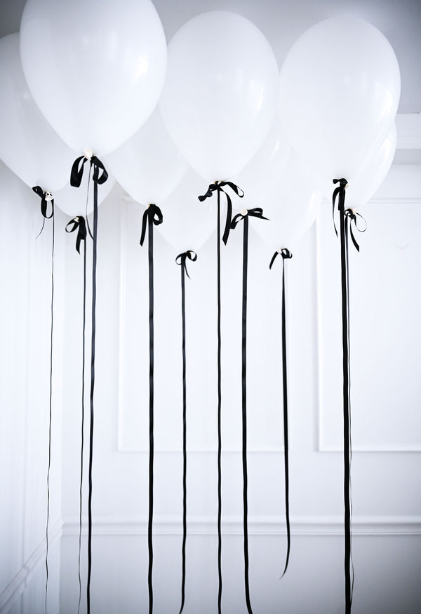 Helium Balloon with Bows - 3' Ribbon Length