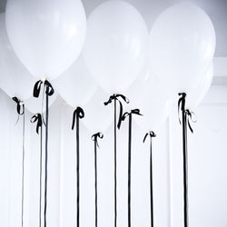 Helium Balloon with Bows - 3' Ribbon Length