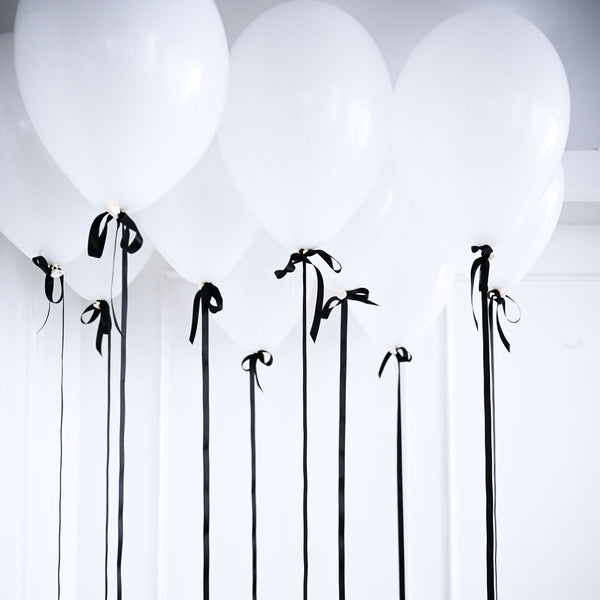 Helium Balloon with Bows - 3' Ribbon Length