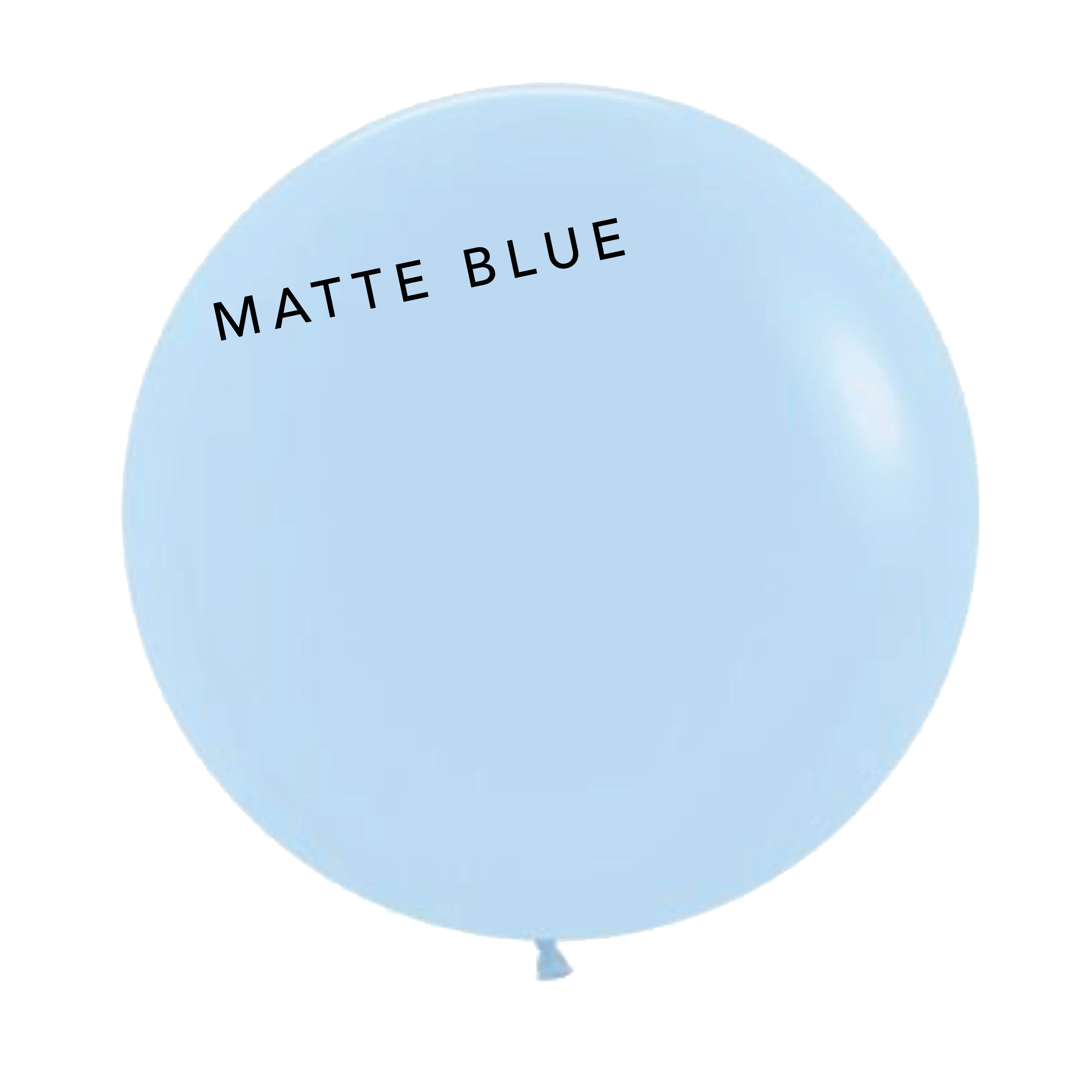 Jumbo Round Balloon - Matte Blue
