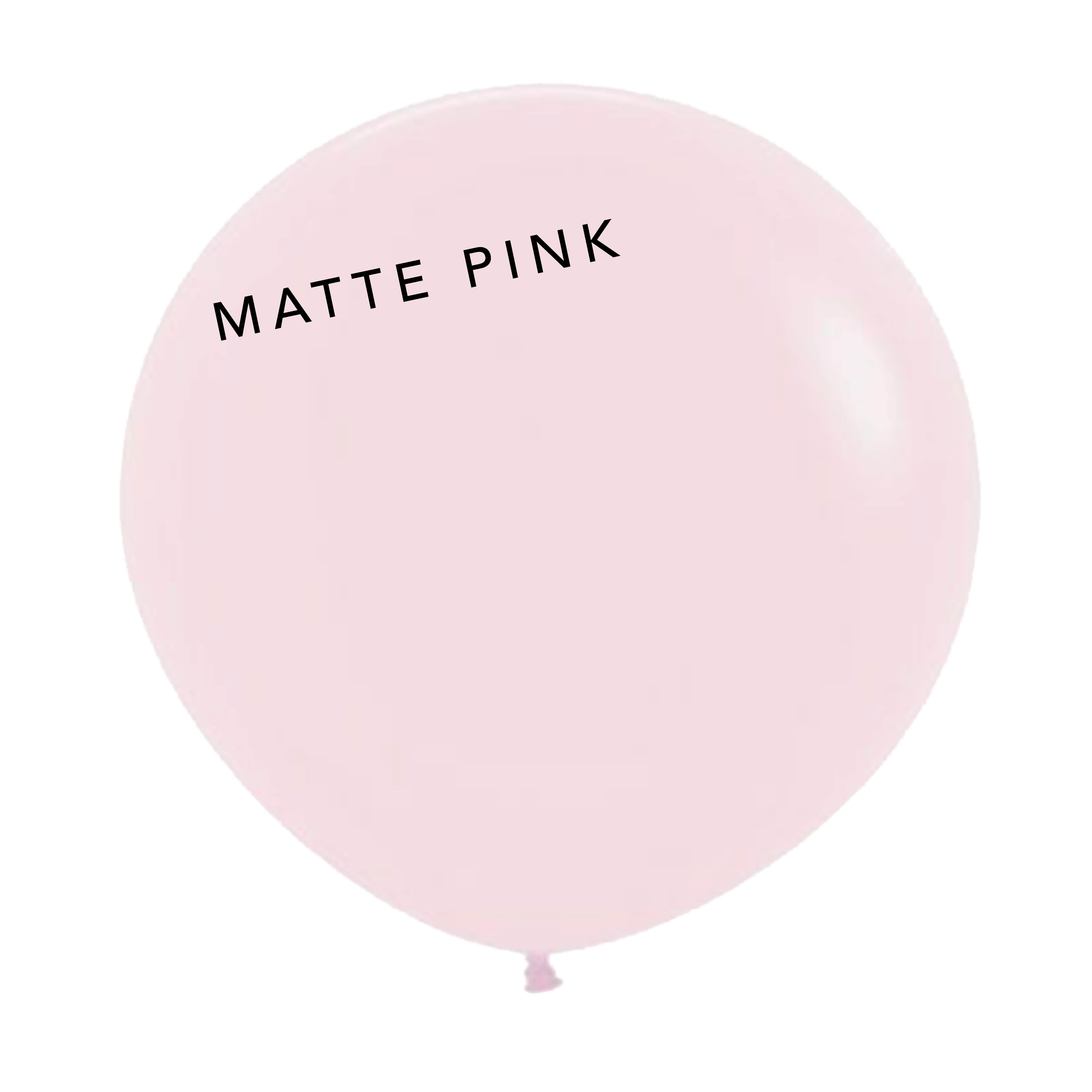 Jumbo Round Balloon - Matte Pink
