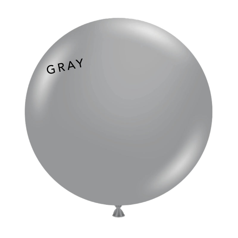 Jumbo Round Balloon - Gray