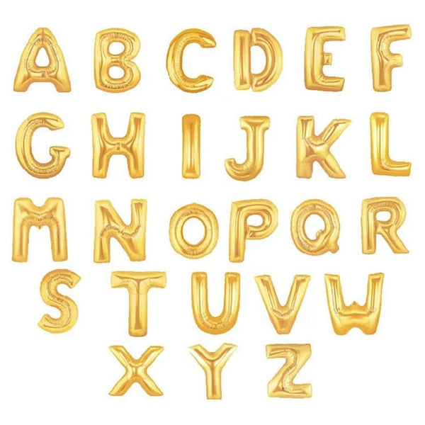 CUSTOM ORDER 40" Helium-Filled LETTERS (Gold or Silver)