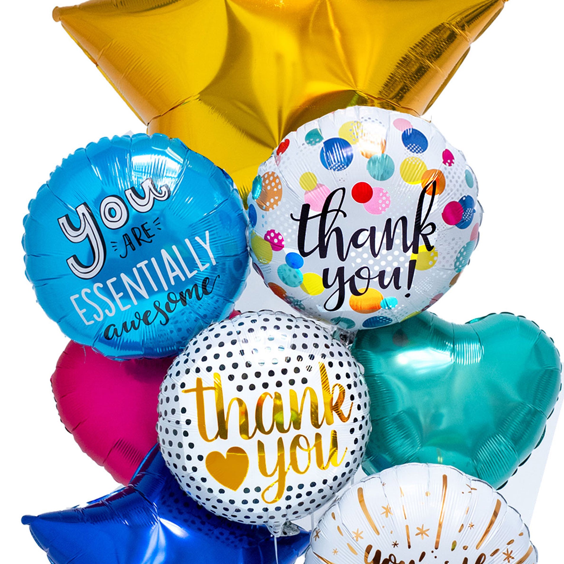 Helium Bouquets MIXED | Luft Balloon | Solid Color Balloons Chicago