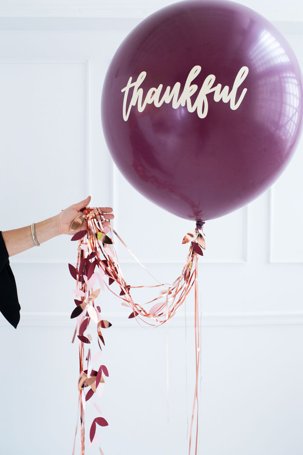 Thankful Globe with Leaf Tassel