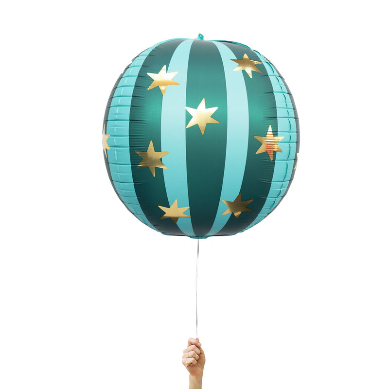 Star Foil Globe - Green/Mint