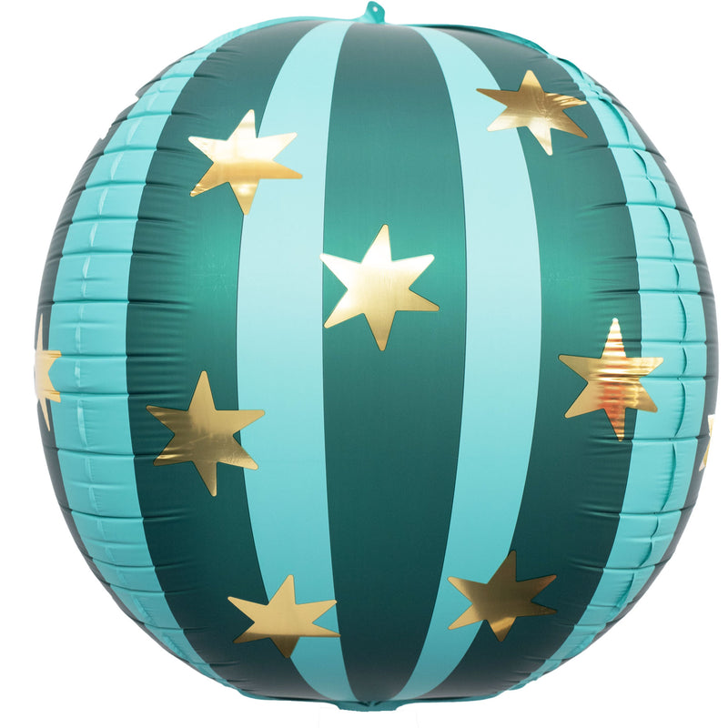 Star Foil Globe - Green/Mint