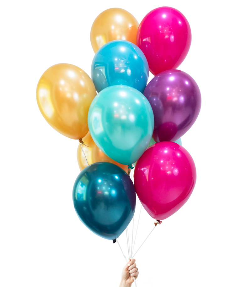 Helium filled best sale number balloons