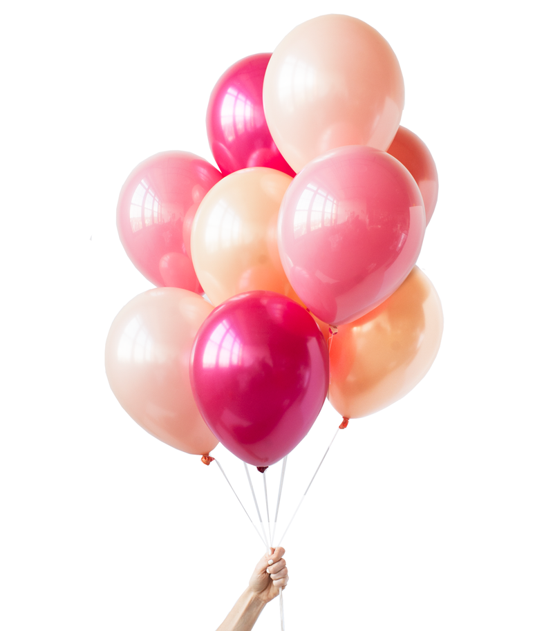 hot pink berry balloons 11" latex