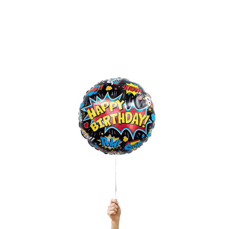 18" Superhero Black Birthday