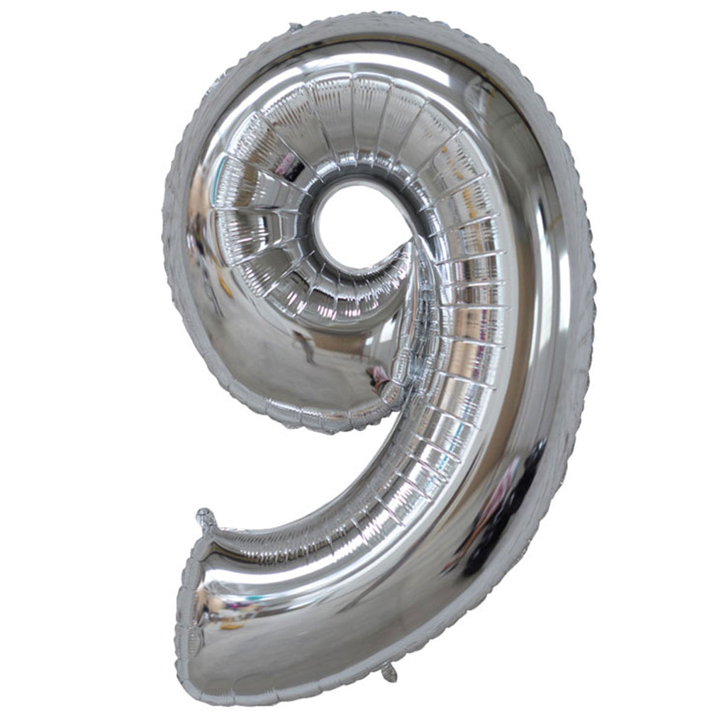 9-Inch Balloon Weight Hand-crafted Silver Foil - Balloon Delivery by