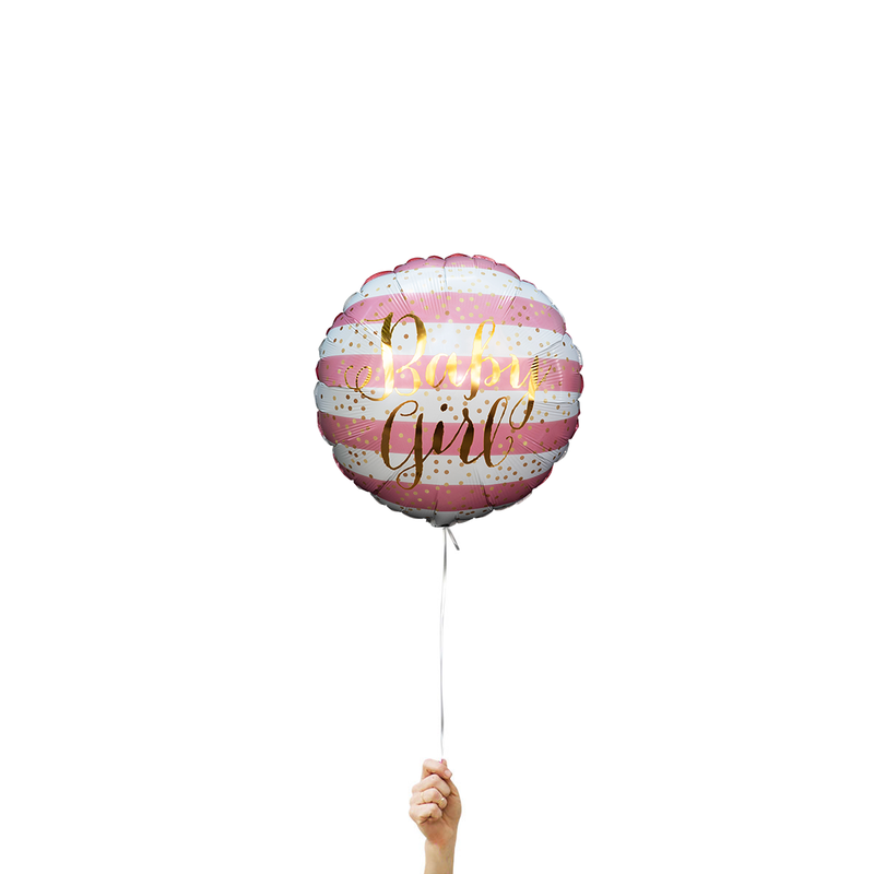 Stripe Baby Girl Round