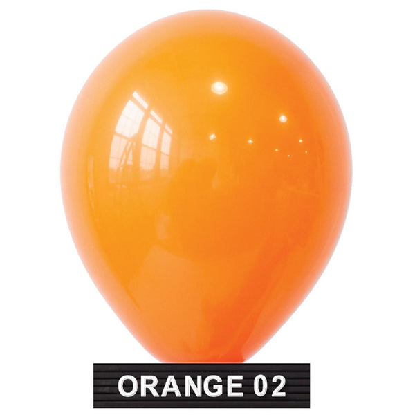 bright orange 11" balloons latex