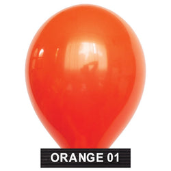 orange balloons 11" latex