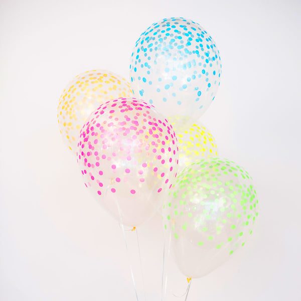 Helium-filled Confetti Dot - BLUE