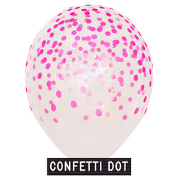 Helium-filled Confetti Dot - PINK