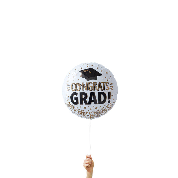 18" White Congrats Grad