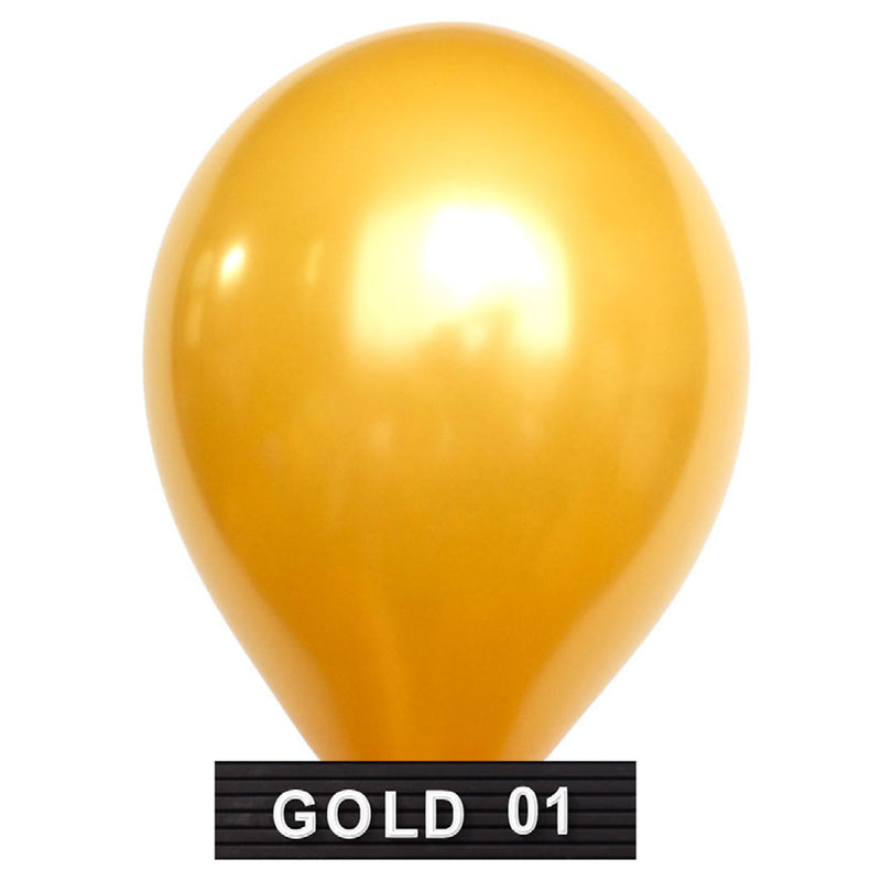 gold balloons 11" latex