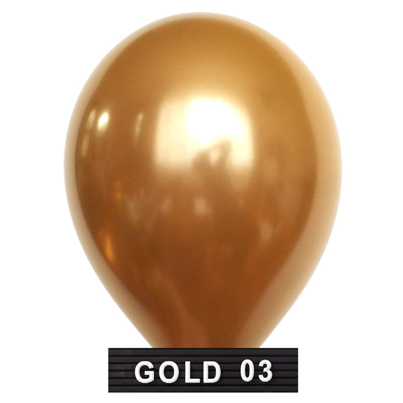 gold balloons 11" latex