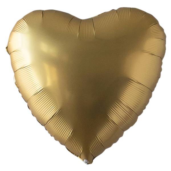 Satin Gold Heart