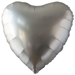 Heart - Satin Silver
