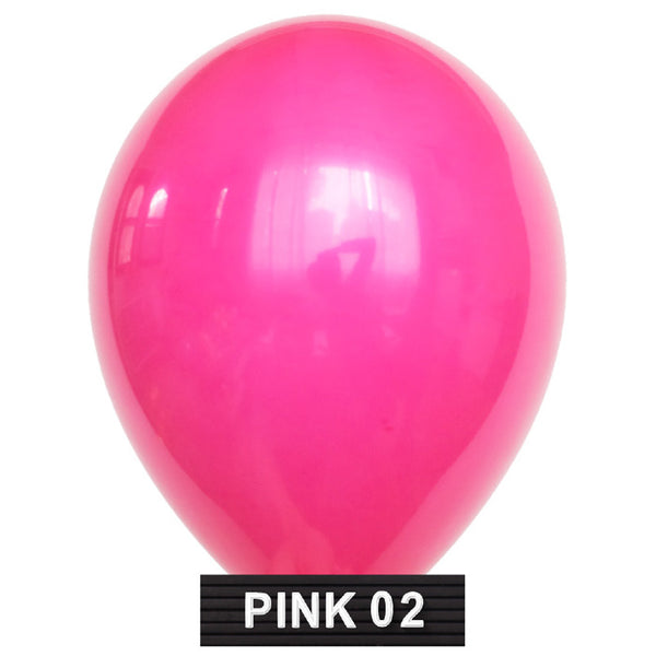 hot pink 11" balloons latex