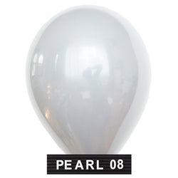 light gray 11" balloons latex