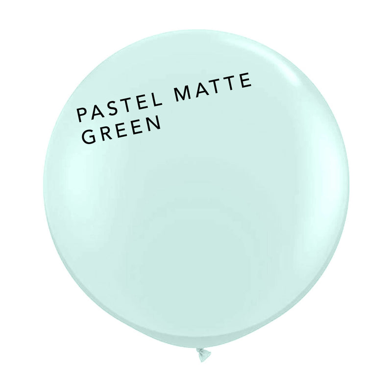 Jumbo Round Balloon - Pastel Matte Green