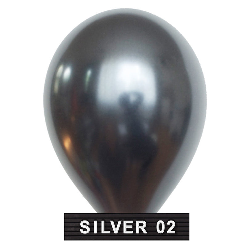 dark silver 11" balloons latex