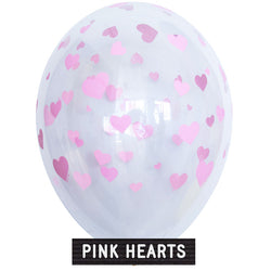Helium-Filled 11" Pink Hearts