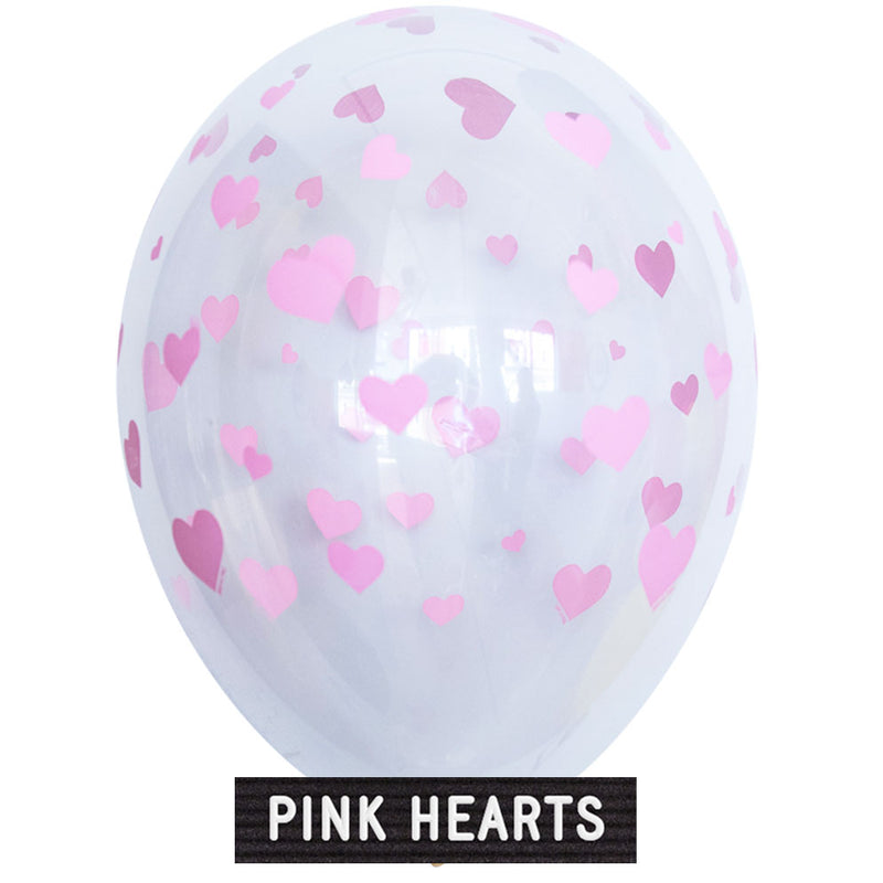 Helium-Filled 11" Pink Hearts