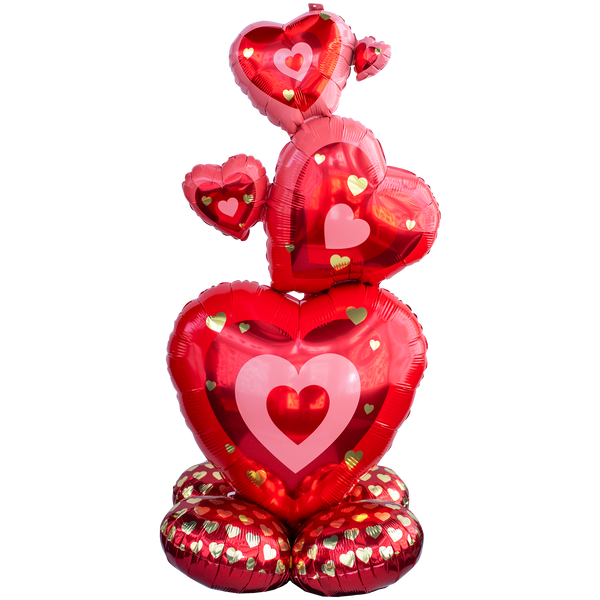 Freestanding Stacked Hearts