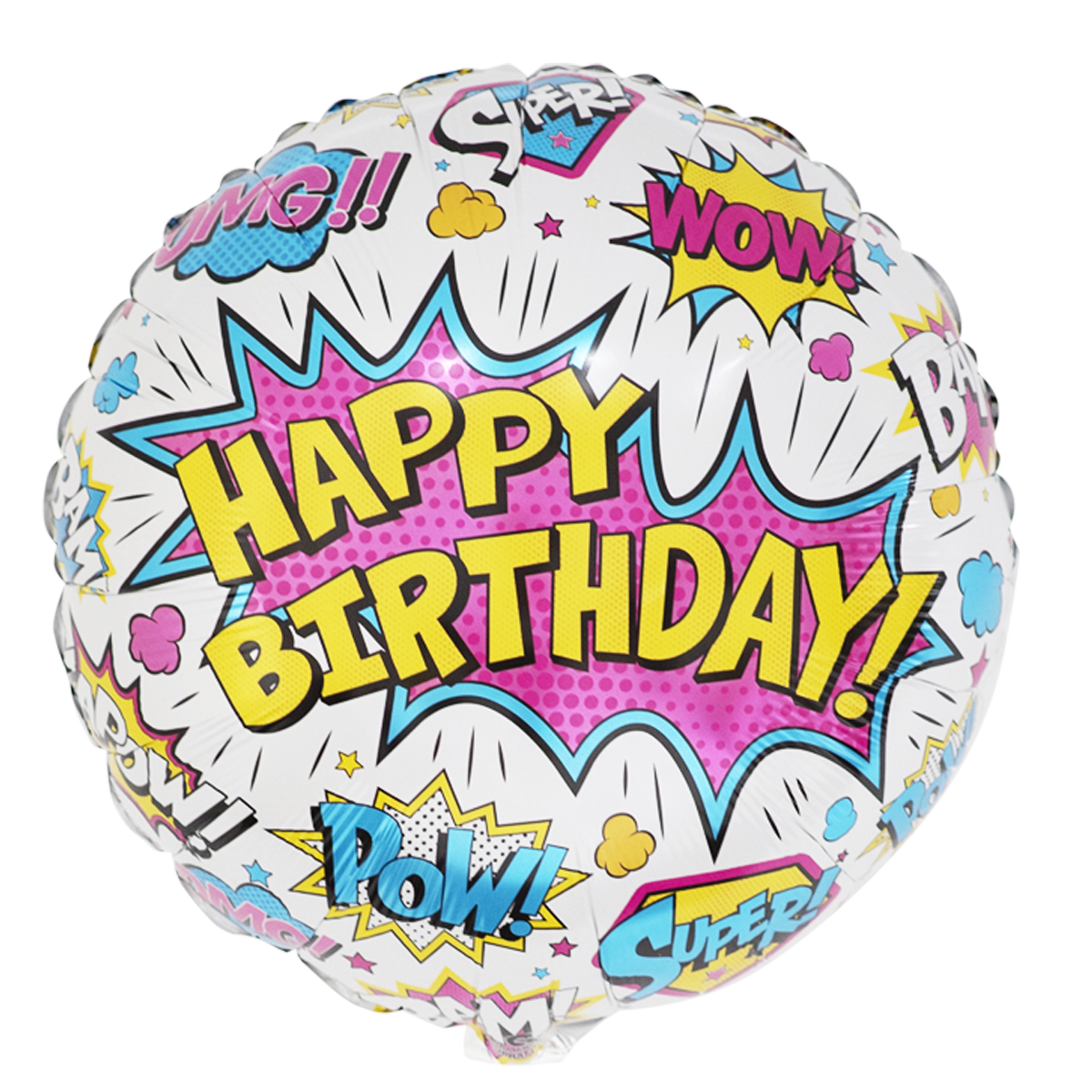 18" Birthday - Superhero White
