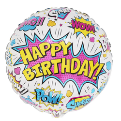 Superhero White Birthday
