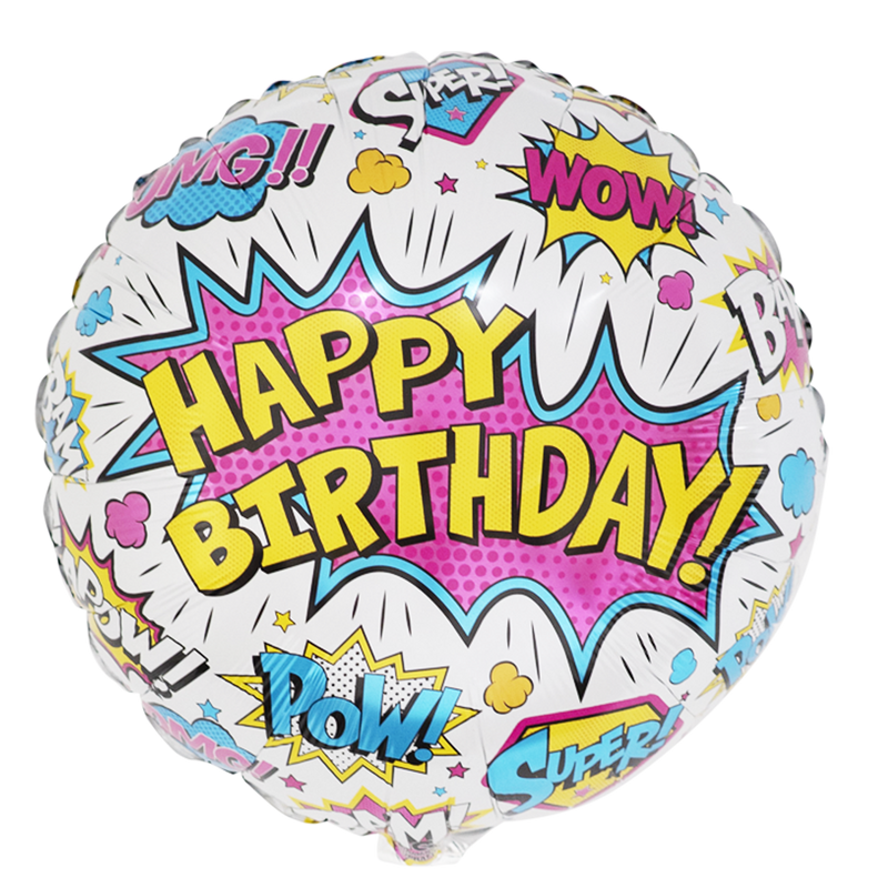 Superhero White Birthday