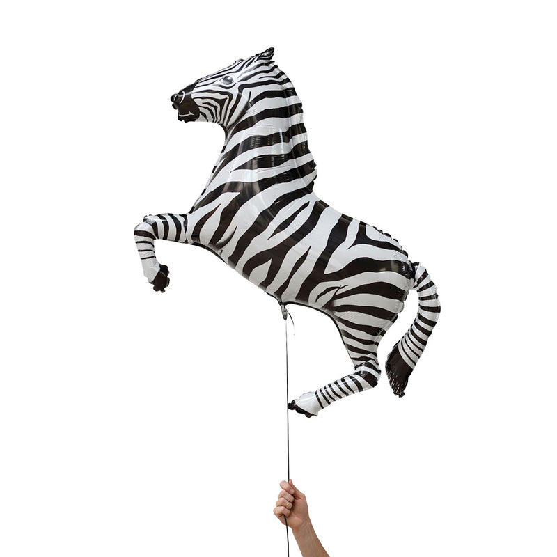 zebra foil balloons