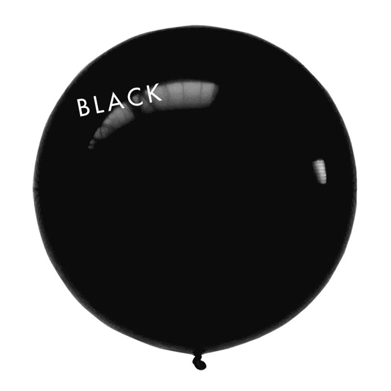 black 3' globe balloon