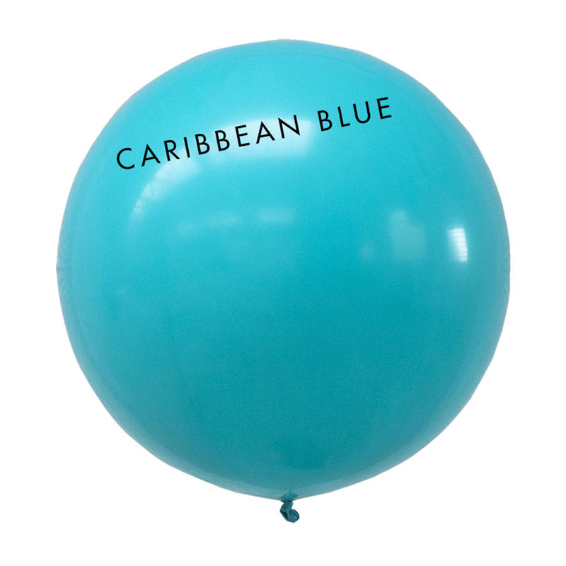 caribbean blue 3' globe balloon