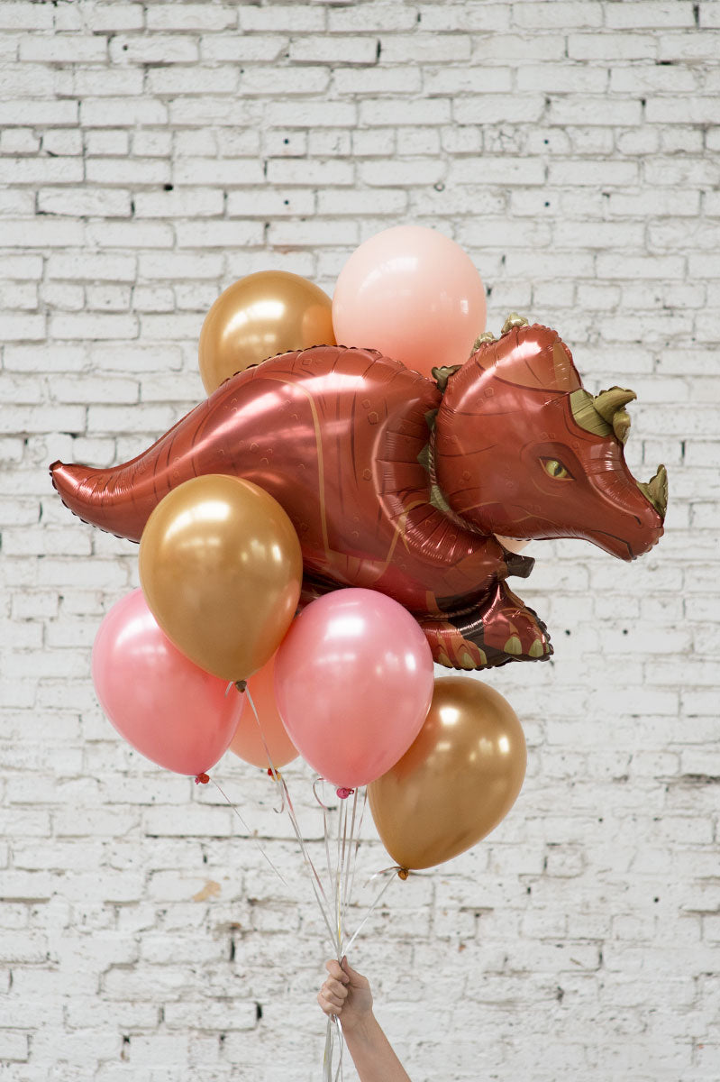 dinosaur foil balloon bouquet