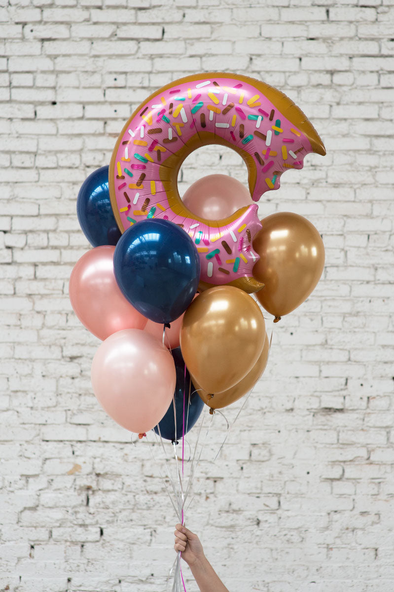 donut foil balloon bouquet